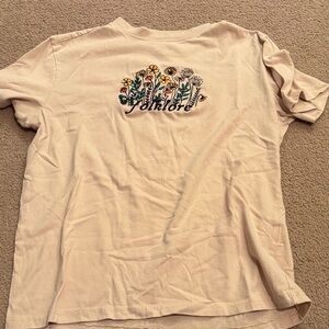 Floral Embroidered Taylor Swift Folklore shirt